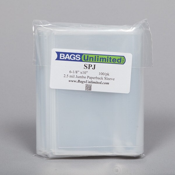Paperback Poly Sleeve for Jumbo Pap
